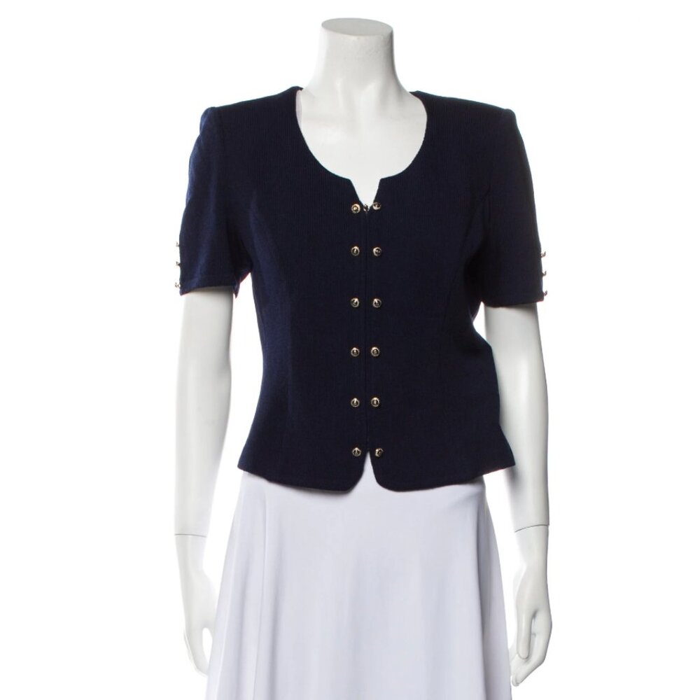 St. John Scoop Neck Sweater Size: S | US 4 evening jacket